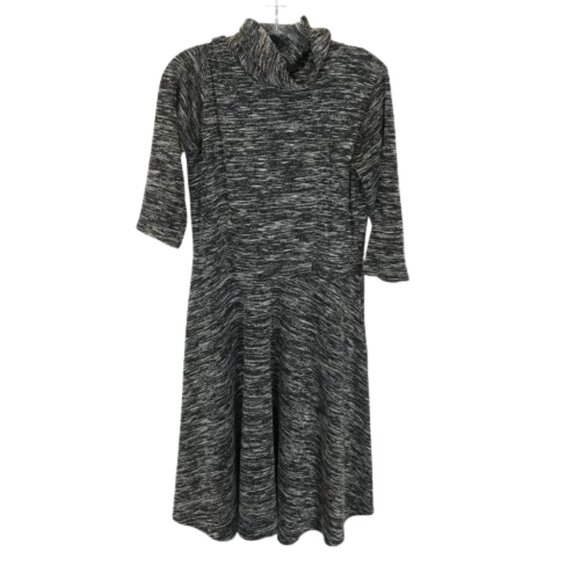 NWT Karina Womens Size Medium Large Gray Colleen Marled Knit A-Line Dress NEW - Picture 1 of 4